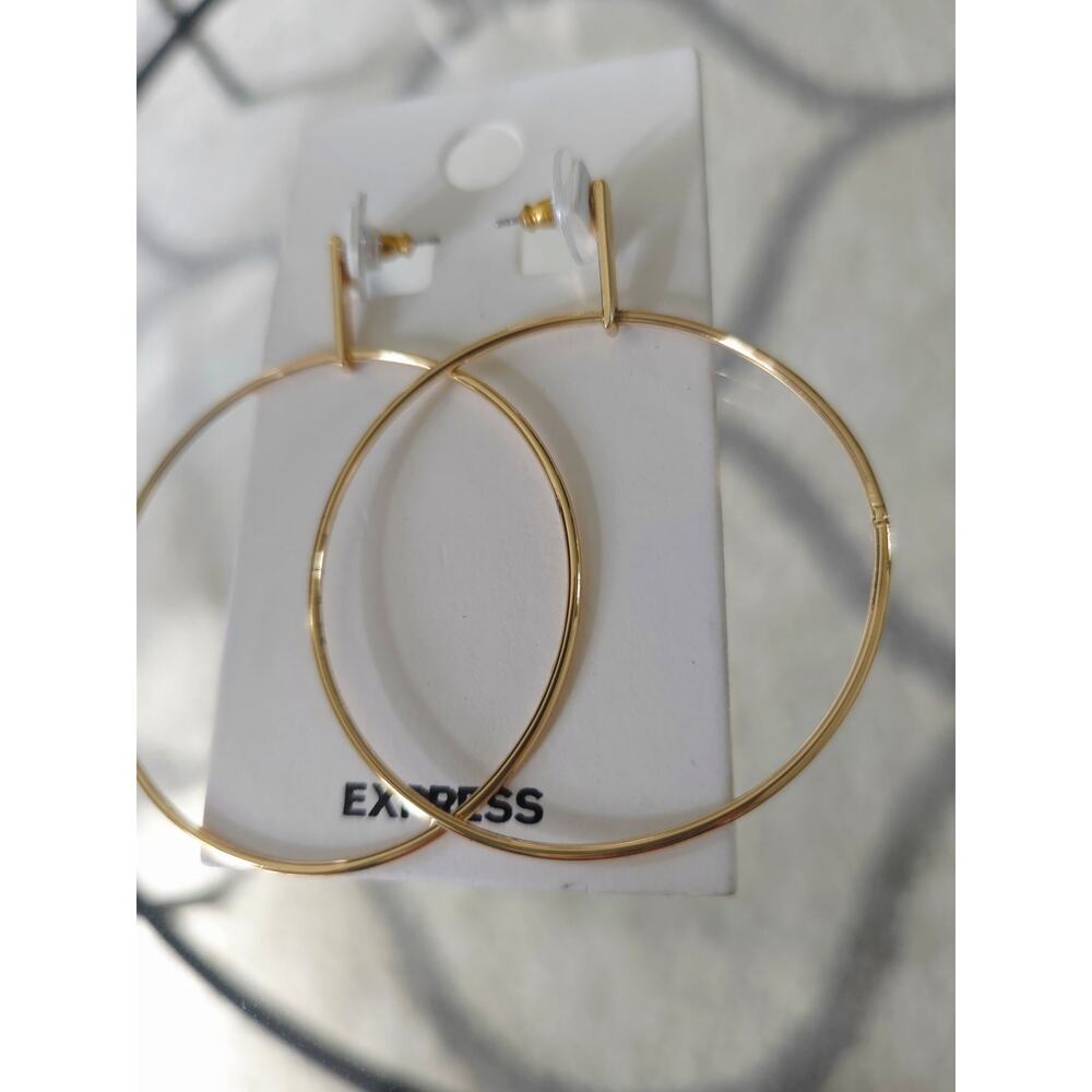 🎅 Pick 3 For $15 Express Gold Circle Earrings New - Picture 2 of 5